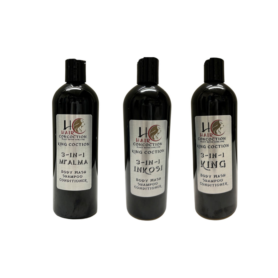 King-Coction 3-in-1 Body Wash, Shampoo, Conditioner ALL IN ONE!