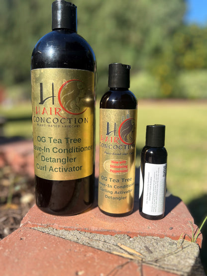 OG Tea Tree with Stimulating Peppermint Leave-In Conditioner Detangler Curl Activator