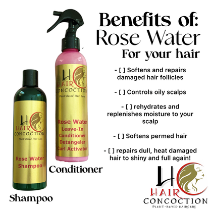 Rose Water Leave-In Conditioner Detangler Curl Activator