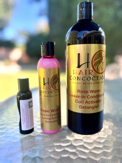 Rose Water Leave-In Conditioner Detangler Curl Activator